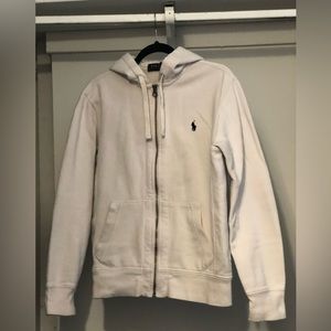 Polo zipper hooded sweatshirt